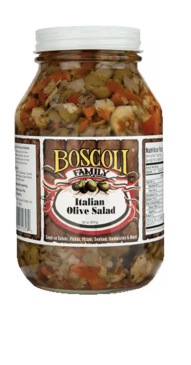 Boscoli Family Italian Olive Salad, 32 oz Jar